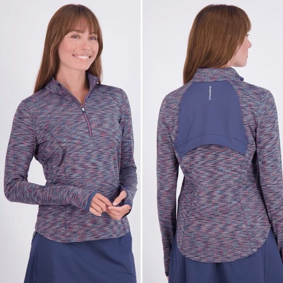 zero restriction Tops - Zero Restriction Shae Zip Mock